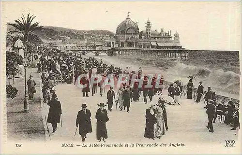 Cartes postales Nice La Jetee Promenade et la Promenade des Anglais