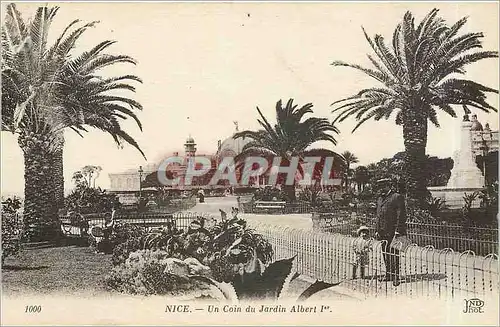 Cartes postales Nice Un Coin du Jardin Albert 1er