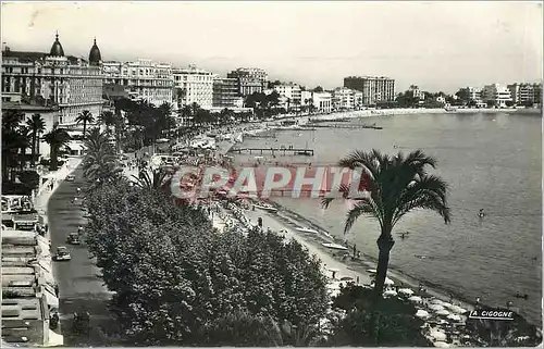 Moderne Karte Cannes Alpes Maritimes Les Grands Hotels