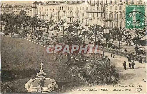 Ansichtskarte AK Cote d'Azur Nice Avenue Massena