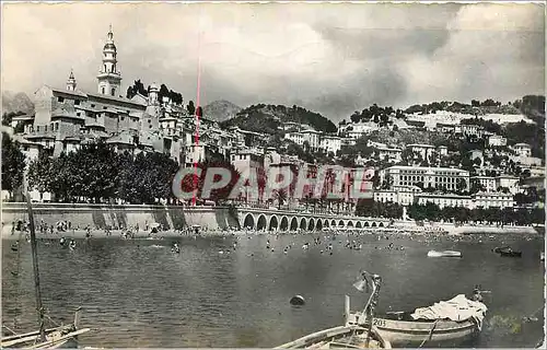 Cartes postales moderne La Cote d'Azur Menton La Vieille Ville et le Port