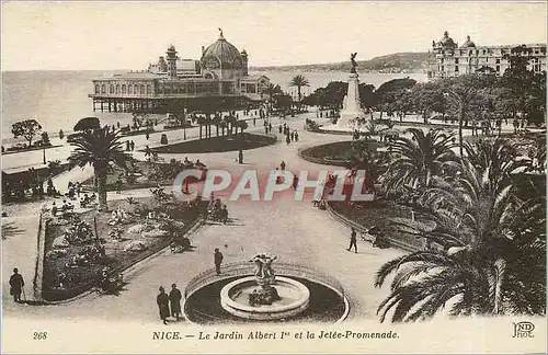 Cartes postales Nice Le Jardin Albert et la Jetee Promenade