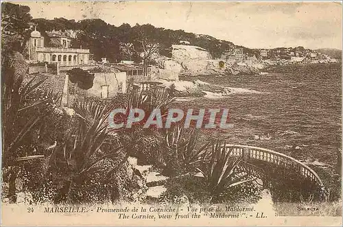 Cartes postales Marseille Promenade de la Corniche Vue prise de la Maldorme