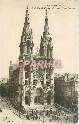 Ansichtskarte AK Marseille L'Eglise St Vincent de Paul Les Reformes