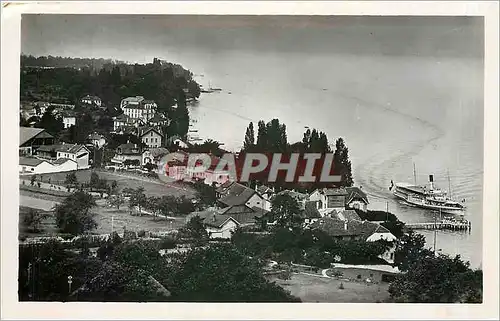 Moderne Karte Amphion les Bains Haute Savoie et le Lac Leman Bateau