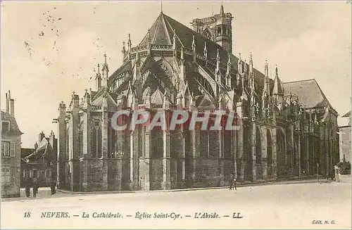 Cartes postales Nevers La Cathedrale Eglise Saint Cyr L'Abside