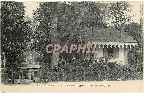 Cartes postales Paris Bois de Boulogne Chalet du Cycle