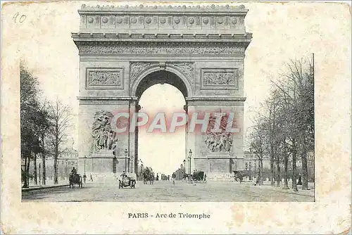 Cartes postales Paris Arc de Triomphe
