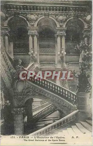 Cartes postales Paris L'Escalier de l'Opera