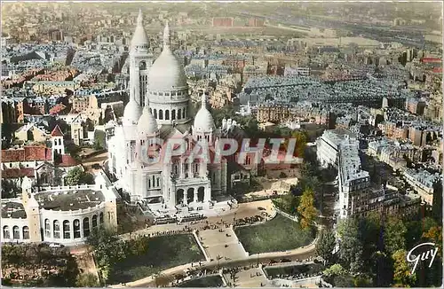 Moderne Karte Paris La Basilique du Sacre Coeur de Montmartre