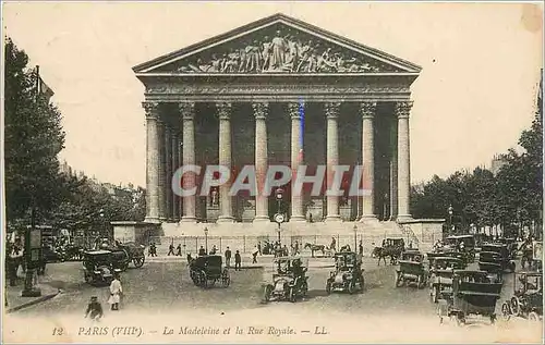 Cartes postales Paris La Madeleine et la Rue Royale
