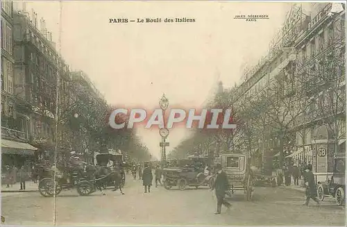 Cartes postales Paris Le Boul des Italiens