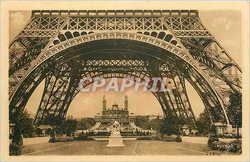 Ansichtskarte AK Paris Le Trocadero vu du Champ du Marne