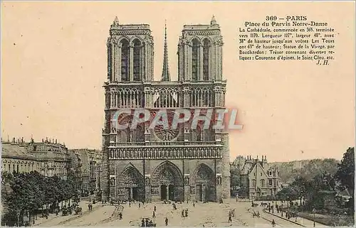 Cartes postales Paris Place du Paris Notre Dame