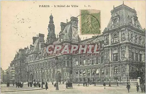 Cartes postales Paris L'Hotel de Ville