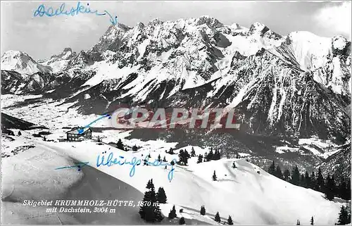 Moderne Karte Skigebiet Krummholz Hutte mit Dachstein