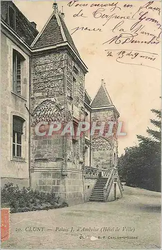 Ansichtskarte AK Cluny - Palais J. d'Amboise (Hotel de Ville)