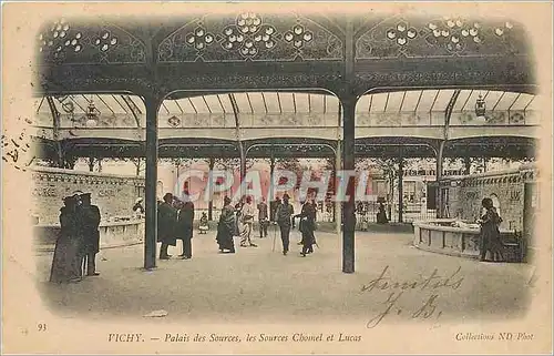 Cartes postales Vichy - Palais des Sources les Sources Chomel et Lucas
