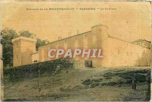 Cartes postales Environs de la Rochefoucauld - Racogne - Le Ch�teau (carte toilee)