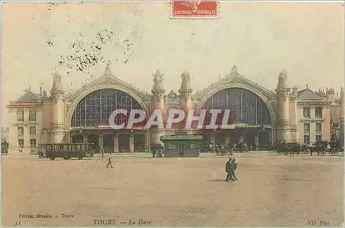 Cartes postales Tours - La Gare