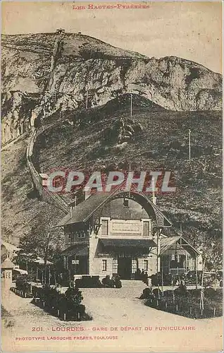 Cartes postales Lourdes - Gare de Depart de Funiculaire