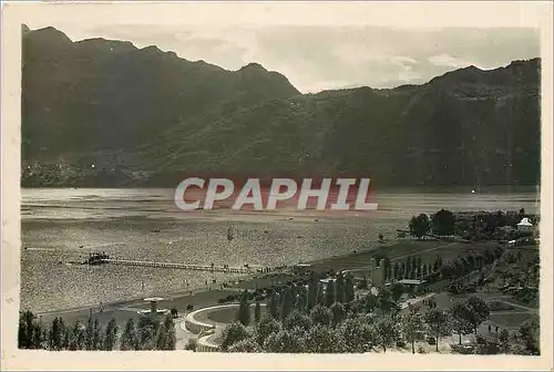 Ansichtskarte AK Aix-les-Bains Plage municipale et Dent du Chat