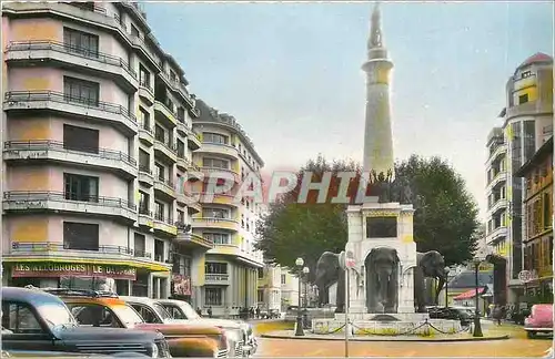 Moderne Karte Chambery - La Fontaine des Elephants