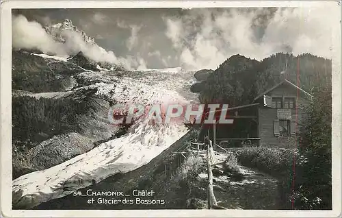 Ansichtskarte AK Chamonix - Chalet et Glacier des Bossons