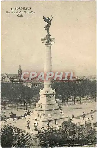 Cartes postales Bordeaux Monument des Girondins