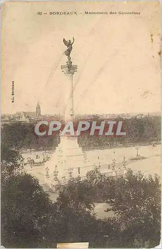 Cartes postales Bordeaux- Monument des Girondins