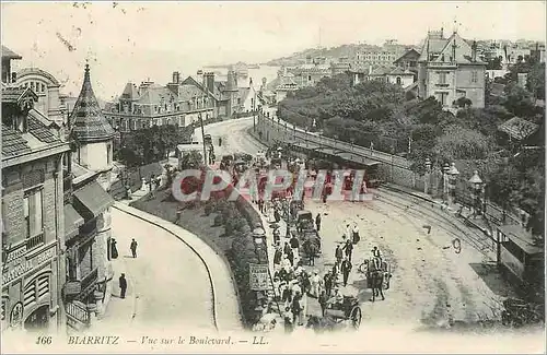 Ansichtskarte AK Biarritz - Vue sur le Boulevard Train