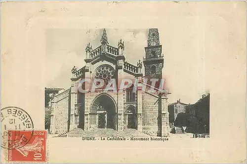 Cartes postales Digne - La Cathedrale - Monument historique