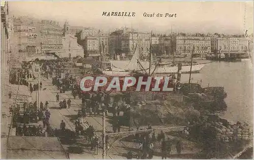 Cartes postales Marseille Quai du Port Bateaux