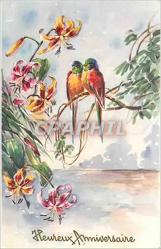 Cartes postales Heureux Anniversaire Oiseaux