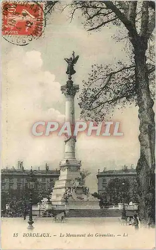 Cartes postales Bordeaux - Le Monument des Girondins