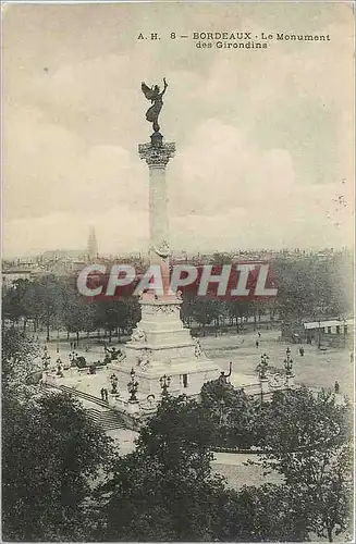 Cartes postales Bordeaux - Monument des Girondins