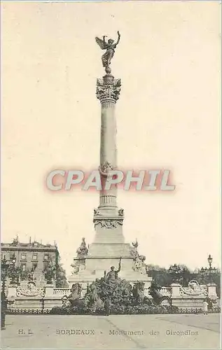 Cartes postales Bordeaux - Monument des Girondins