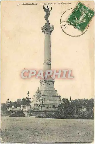 Cartes postales Bordeaux - Monument des Girondins