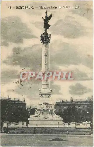 Cartes postales Bordeaux - Monument des Girondins