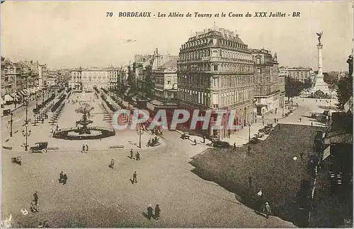 Cartes postales Bordeaux - Les Allees de Tourny et le Cours du XXX Juillet