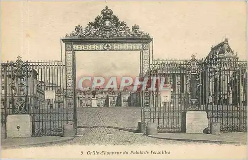 Cartes postales Grille d'honneur du Palais de Versailles