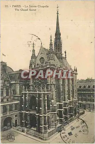 Cartes postales Paris - La Sainte Chapelle