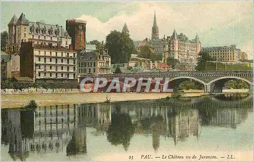 Cartes postales Pau - Le Chateau vu du Jurancon