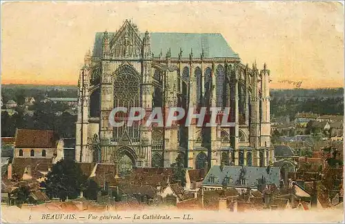 Ansichtskarte AK Beauvais - Vue generale - La Cathedrale