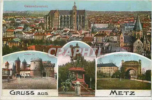 Cartes postales Gruss aus Metz
