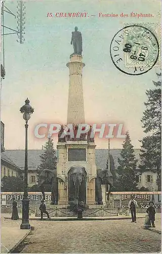 Cartes postales Chambery - Fontaine des Elephants
