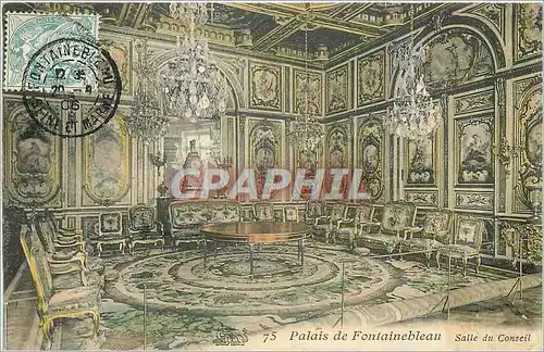 Ansichtskarte AK Palais de Fontainebleau Salle du Conseil