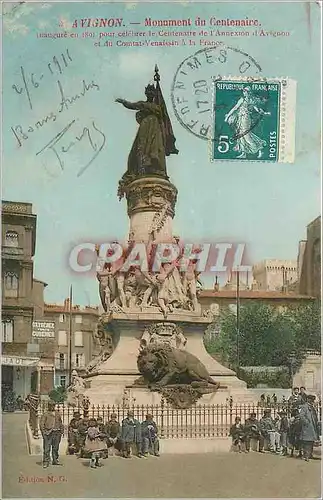 Ansichtskarte AK Avignon - Monument du Centenaire Lion