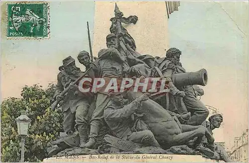Cartes postales Le Mans - Bas-Relief de la Statue du General Chanzy