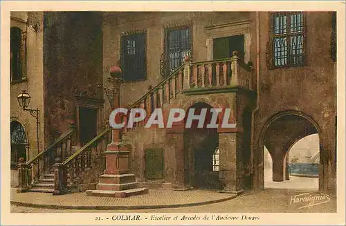 Cartes postales Colmar - Escalier et Arcades de l'Ancienne Donane
